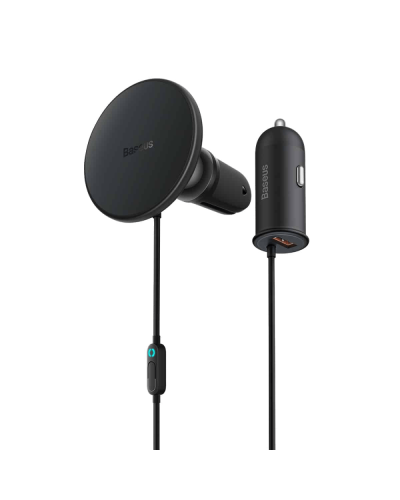 Baseus CW01 Magnetic Wireless Car Charger 40W (15W + USB-A 25W) Black / SUCX040001