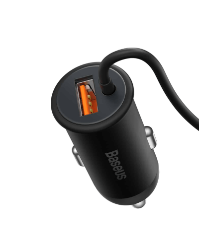 Baseus CW01 Magnetic Wireless Car Charger 40W (15W + USB-A 25W) Black / SUCX040001