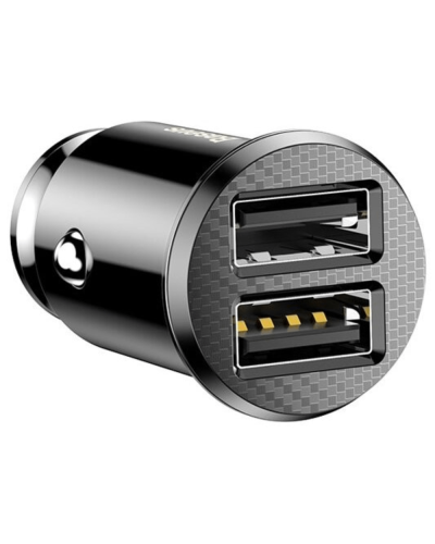 Baseus Grain Car Charger Black / CCALL-ML01