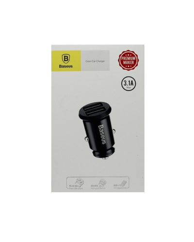 Baseus Grain Car Charger Black / CCALL-ML01