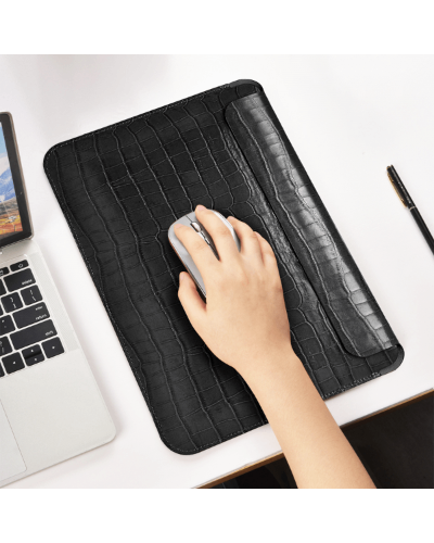 Çexol Wiwu 13.3” Skin Croco Geniunie Leather Black