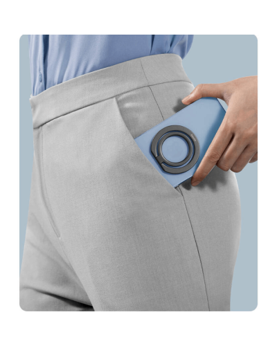 Baseus Halo Series Foldable Metal Ring Stand Grey / SUCH000013