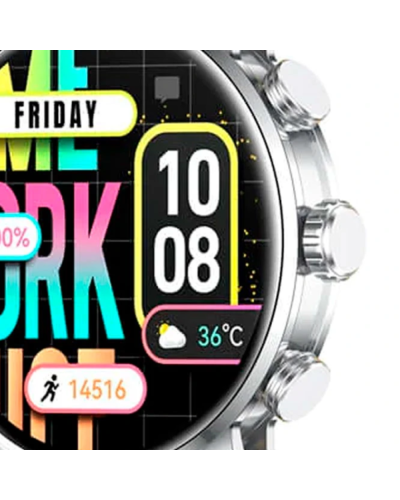 Kieslect Kr2 Stainless Steel / Black Yellow Strap