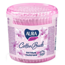 Pambıq çubuqları Aura yumru qabda 200 ədəd 4607068620803