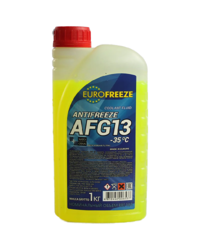 Antifriz Eurofreeze AFG 13 (-35) Sarı 1 lt
