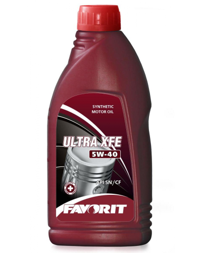 Mühərrik yağı Favorit Ultra XFE SAE 5W-40 1L Plastic