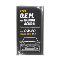 Mühərrik yağı Mannol 7721 O.E.M.  For Honda Acura SAE 0W-20 4L Metal