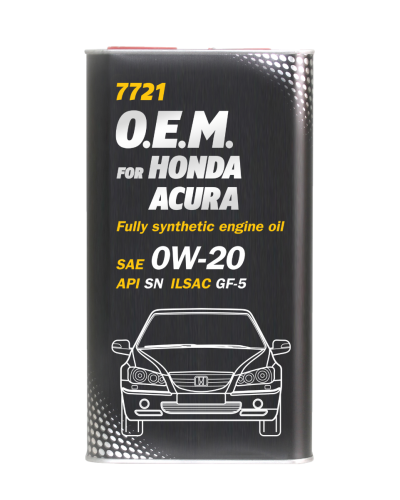 Mühərrik yağı Mannol 7721 O.E.M.  For Honda Acura SAE 0W-20 4L Metal