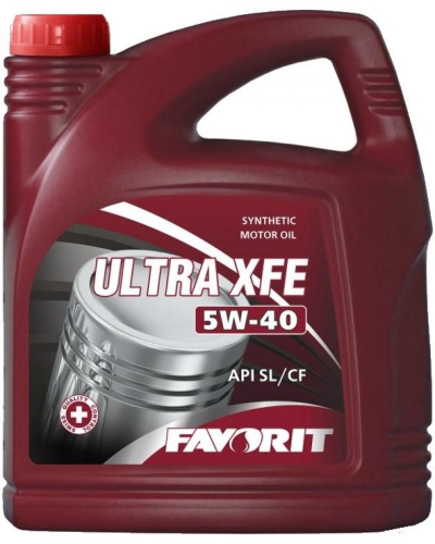 Mühərrik yağı Favorit Ultra XFE SAE 5W-40 5L Plastic
