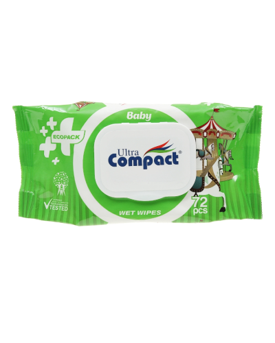 Nəm salfet Ultra Compact Baby uşaqlar üçün 72 ədəd 8697420534714