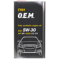 Mühərrik yağı Mannol 7701 O.E.M. For Chevrolet SAE 5W-30 4L Metal