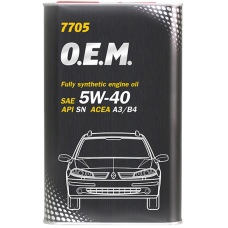Mühərrik yağı Mannol 7705 O.E.M. For Renault-Nissan SAE 5W-40 4L Metal
