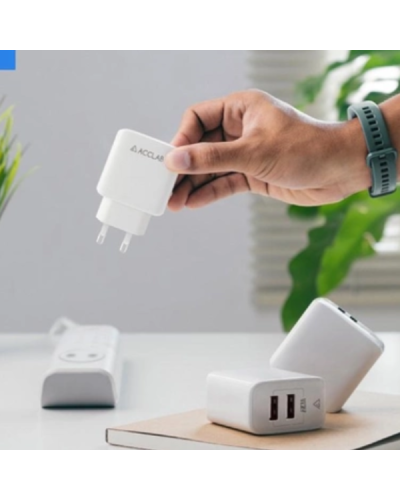 Charger Acclab AL-TC224 2 USB 2.4A White