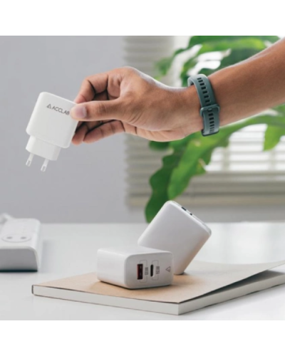 Charger Acclab AL-TC220 USB/Type-C White
