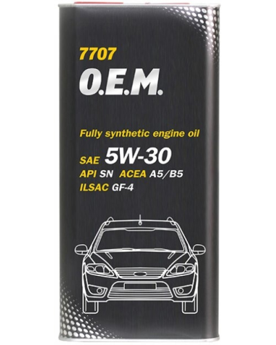 Mühərrik yağı Mannol 7707 O.E.M. For Ford-Volvo SAE 5W-30 5L Metal