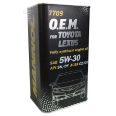 Mühərrik yağı Mannol 7709 O.E.M. For Toyota-Lexus SAE 5W-30 4L Metal