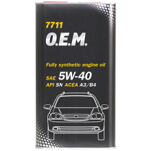 Mühərrik yağı Mannol 7711 O.E.M. For Daewoo GM SAE 5W-40 4L Metal