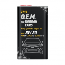 Mühərrik yağı Mannol 7713 O.E.M. For Korean Cars SAE 5W-30 4L Metal