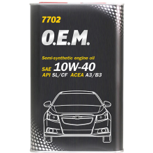 Mühərrik yağı Mannol 7702 O.E.M. For Chevrolet-Opel SAE 10W-40 1L Metal