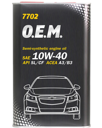 Mühərrik yağı Mannol 7702 O.E.M. For Chevrolet-Opel SAE 10W-40 1L Metal