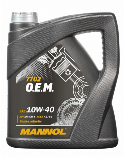Mühərrik yağı Mannol 7702 O.E.M. For Chevrolet-Opel SAE 10W-40 4L Special