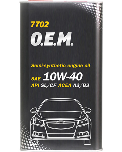 Mühərrik yağı Mannol 7702 O.E.M. For Chevrolet-Opel SAE 10W-40 4L Metal