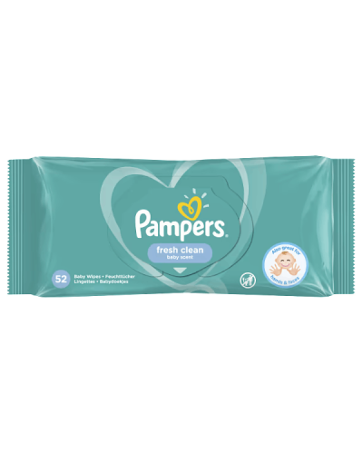 Uşaq üçün nəm salfet Pampers Fresh Clean 52 əd 8001841041360