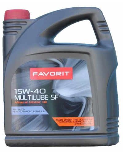 Mühərrik yağı Favorit Multilube SF Universal SAE 15W-40 5L Plastic