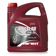 Mühərrik yağı Favorit Multi SG Universal SAE 20W-50 5L Plastic