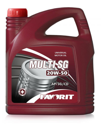 Mühərrik yağı Favorit Multi SG Universal SAE 20W-50 5L Plastic