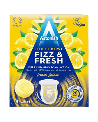 Tualet təmizləyici tabletlər Astonish Limon 8 əd 5060060212732