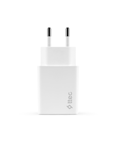 Ttec Smartcharger Travel Charger 20W+Type-C Cable White / 2SCS22BC