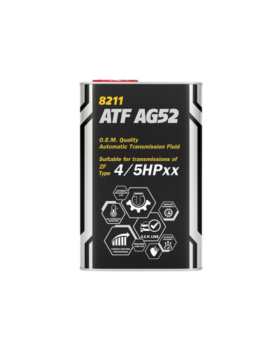 Sürətlər qutusu üçün yağ Mannol ATF AG52 Automatic Special Metal 1 lt