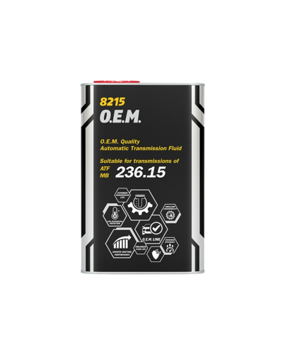 Sürətlər qutusu üçün yağ Mannol 8215 O.E.M. Mercedes Benz ATF MB 236.15 Metal 1 lt