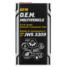 Sürətlər qutusu üçün yağ Mannol ATF Multivehicle Aisin Warner JWS 3309 Metal 4 lt
