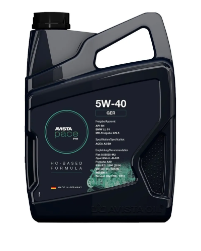 Mühərrik yağı Avista Pace Evo GER 5W-40 1L