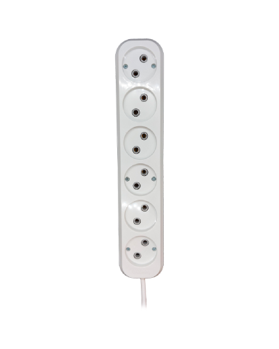 Uzadıcı Voltam 5 m VP-24 6 Way Holland Type Power Strip Without Switch