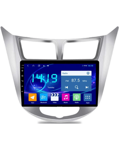 Android Car Monitor King Cool T18 2/32 GB DSP & Carplay for Hyundai Accent 2012-2017