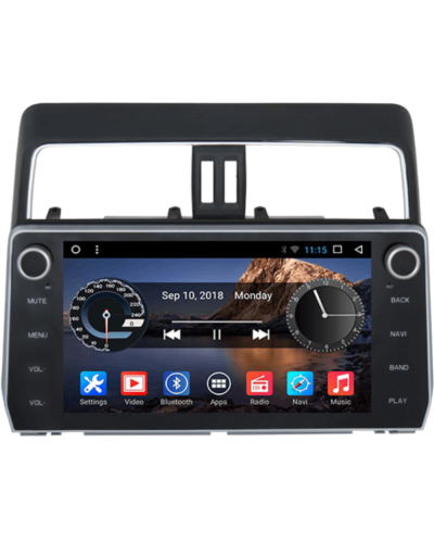 Android Car Monitor King Cool T18 3/32 GB DSP & Carplay for Toyota Prado 2018