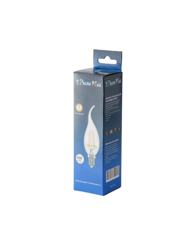 Lampa Palmamax E14 əyri 4W 3000K Sarı