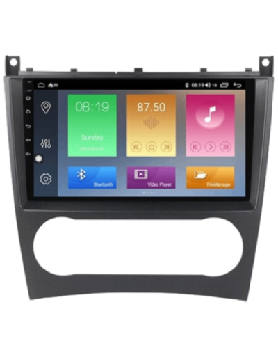 Android Car Monitor King Cool T18 4/64 GB DSP & Carplay For Mercedes C-Class W203 2005-2008