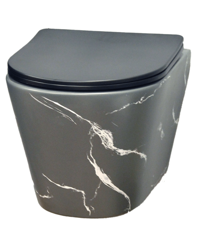 Unitaz Gold Banyo BO911 Matte Grey Pattern