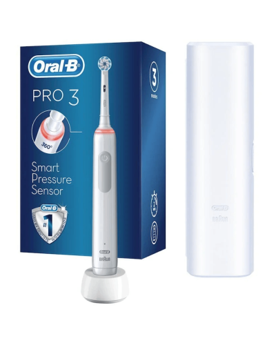 Elektrikli diş fırçası Oral-B Pro3 D505.513.3X Ağ