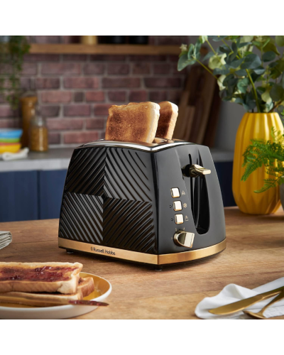 Toster Russell Hobbs 2639056 groove 2s black