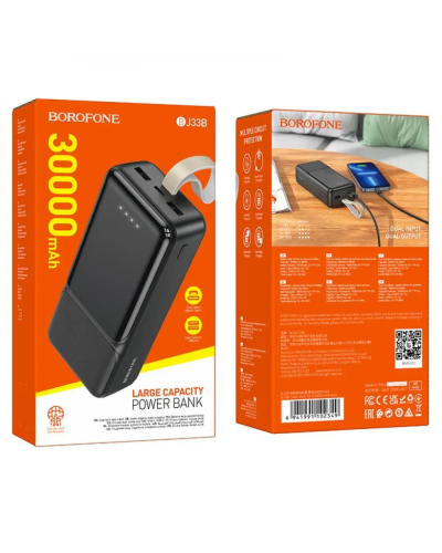 Power Bank Borofone  BJ33B Creed 30000 mAh Black