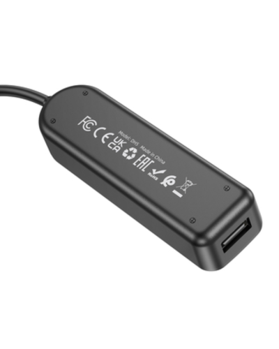 Borofone Erudite Adapter USB to 4XUSB2.0 1.2M Black DH5