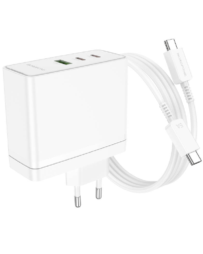 Borofone Charger + Cable Type-C İmperial PD100W BN11 White