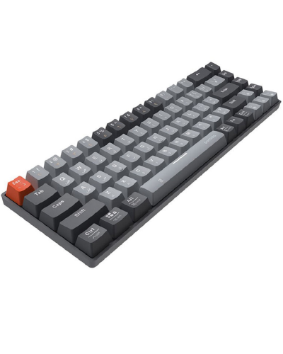 Klaviatura Porodo 68-keys wireless mechanical  (ENG/ARB) Gray / PD-MCOKB-GY
