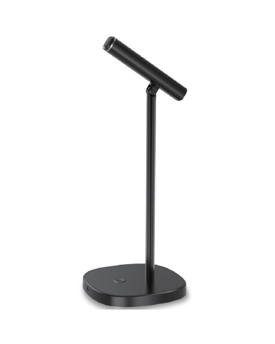 Porodo desktop tiltable USB michrophone with USB-C data cable Black / PD-SCMIC-BK