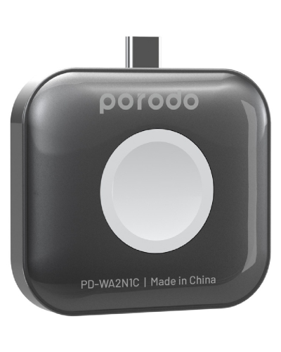 Porodo 2 in 1 Aplle Watch Adn Airpod Charger With TYPE-C Connector Grey PD-WA2N1C-GY
